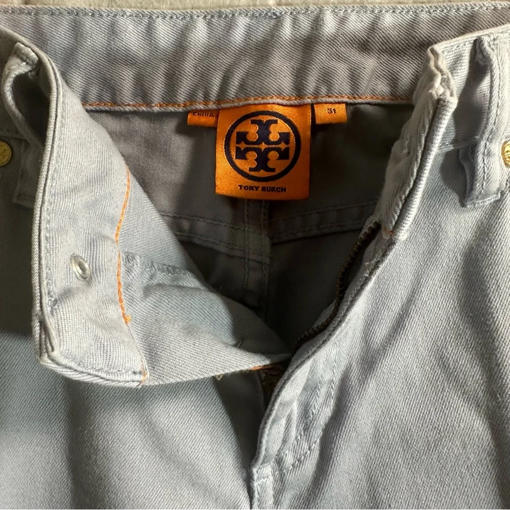 3 Pack Bundle Tory Burch Alexa Cropped Skinny Jean Cropped Skinny Blue Green - Picture 12 of 15